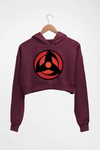 Load image into Gallery viewer, Sharingan Crop HOODIE FOR WOMEN-Maroon-Ektarfa.online
