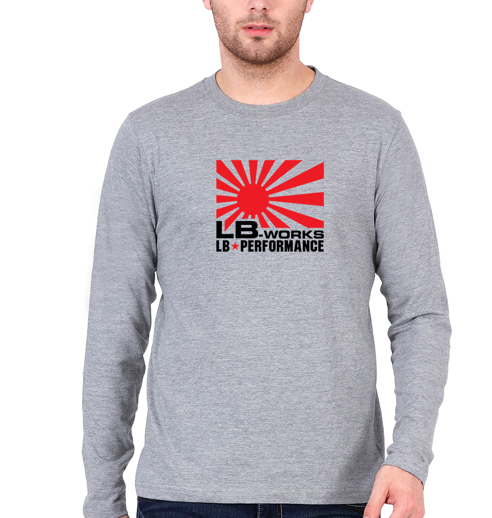 LB Works Performance Full Sleeves T-Shirt for Men-Grey Melange-Ektarfa.online