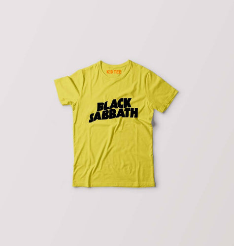 Black Sabbath Kids T-Shirt for Boy/Girl-Yellow-Ektarfa.online