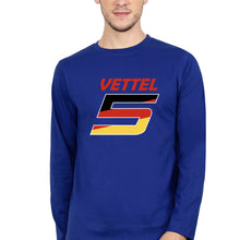 Load image into Gallery viewer, Sebastian Vettel F1 Full Sleeves T-Shirt for Men-Royal blue-Ektarfa.online
