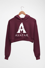Load image into Gallery viewer, Avatar Crop HOODIE FOR WOMEN-Maroon-Ektarfa.online
