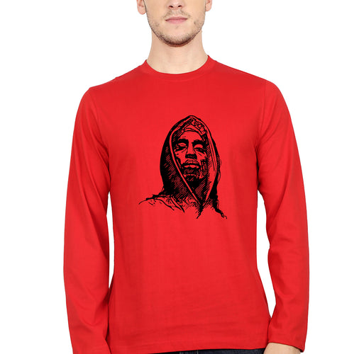 Tupac 2Pac Full Sleeves T-Shirt for Men-Red-Ektarfa.online