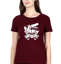 Load image into Gallery viewer, Tokyo Ghoul T-Shirt for Women-XS(32 Inches)-Maroon-Ektarfa.online

