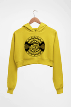 Load image into Gallery viewer, Arctic Monkeys Crop HOODIE FOR WOMEN-Mustard Yellow-Ektarfa.online
