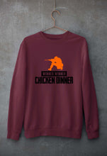 Load image into Gallery viewer, PUBG Winner Winner Chicken Dinner Unisex Sweatshirt for Men/Women-Maroon-Ektarfa.online
