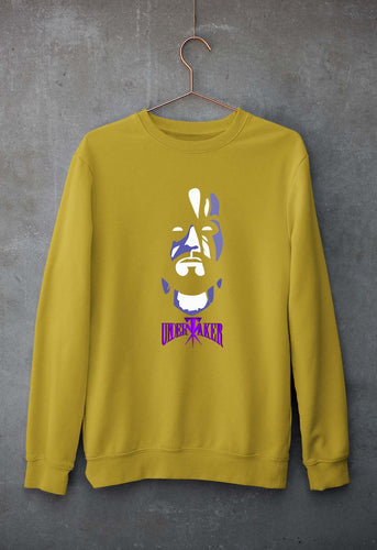 Undertaker WWE Unisex Sweatshirt for Men/Women-Mustard Yellow-Ektarfa.online