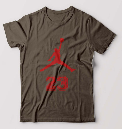 Michael Jordan T-Shirt for Men-Olive Green-Ektarfa.online
