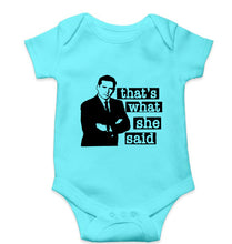 Load image into Gallery viewer, Michael Scott That&#39;s What She Said Kids Romper For Baby Boy/Girl-Sky Blue-Ektarfa.online
