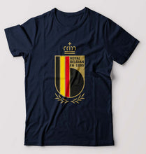 Load image into Gallery viewer, Belgium Football T-Shirt for Men-S(38 Inches)-Navy Blue-Ektarfa.online
