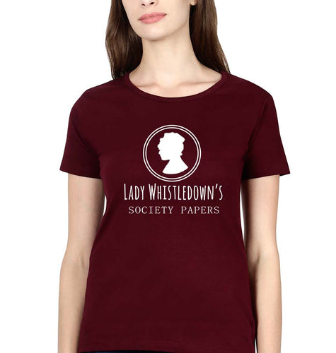 Bridgerton T-Shirt for Women-Maroon-Ektarfa.online