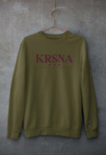 Load image into Gallery viewer, Krsna Unisex Sweatshirt for Men/Women-S(40 Inches)-Olive Green-Ektarfa.online
