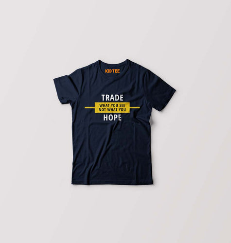 Share Market(Stock Market) Kids T-Shirt for Boy/Girl-0-1 Year(20 Inches)-Navy Blue-Ektarfa.online