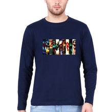 Load image into Gallery viewer, Superhero Full Sleeves T-Shirt for Men-Navy Blue-Ektarfa.online
