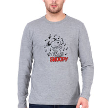 Load image into Gallery viewer, Peanuts Snoopy Full Sleeves T-Shirt for Men-Grey Melange-Ektarfa.online
