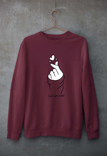 Love Yourself Unisex Sweatshirt for Men/Women-Maroon-Ektarfa.online