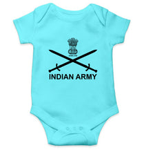 Load image into Gallery viewer, Indian Army Kids Romper For Baby Boy/Girl-0-5 Months(18 Inches)-Sky Blue-Ektarfa.online
