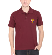 Load image into Gallery viewer, Barcelona LOGO Polo T-Shirt for Men-S(38 Inches)-Maroon-Ektarfa.co.in
