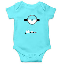 Load image into Gallery viewer, Minion Single Eye &amp; Teeth Kids Romper For Baby Boy/Girl-0-5 Months(18 Inches)-Sky Blue-Ektarfa.online
