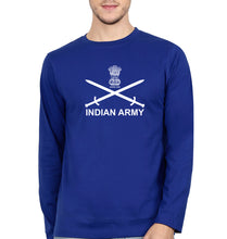 Load image into Gallery viewer, Indian Army Full Sleeves T-Shirt for Men-Royal Blue-Ektarfa.online
