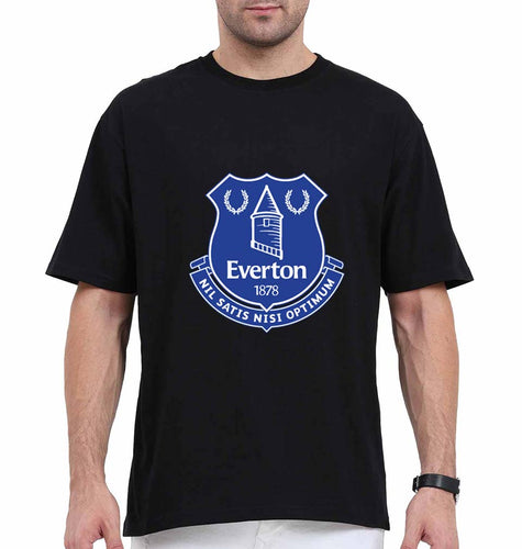 EVERTON Oversized T-Shirt for Men-Black-Ektarfa.online
