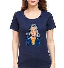 Load image into Gallery viewer, Billie Eilish T-Shirt for Women-XS(32 Inches)-Navy Blue-Ektarfa.online
