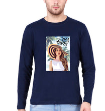 Load image into Gallery viewer, Lana Del Rey Full Sleeves T-Shirt for Men-S(38 Inches)-Navy Blue-Ektarfa.online
