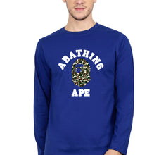 Load image into Gallery viewer, A Bathing Ape Full Sleeves T-Shirt for Men-Royal blue-Ektarfa.online
