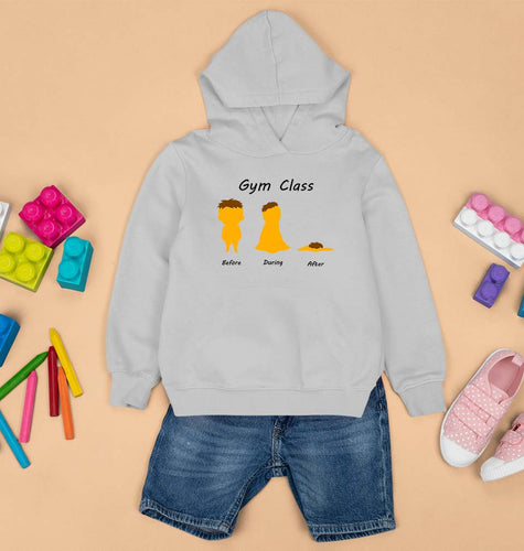 Gym Funny Kids Hoodie for Boy/Girl-Grey-Ektarfa.online