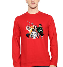 Load image into Gallery viewer, Demon Slayer Full Sleeves T-Shirt for Men-Red-Ektarfa.online
