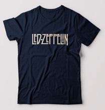 Load image into Gallery viewer, Led Zeppelin T-Shirt for Men-S(38 Inches)-Navy Blue-Ektarfa.online
