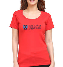 Load image into Gallery viewer, Bob Jones University T-Shirt for Women-Red-Ektarfa.online
