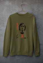 Load image into Gallery viewer, Johan Cruyff Unisex Sweatshirt for Men/Women-S(40 Inches)-Olive Green-Ektarfa.online
