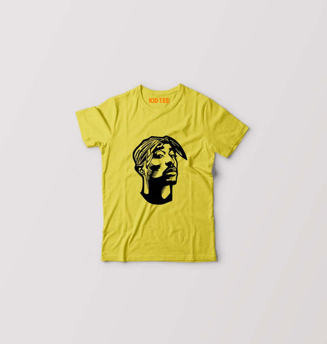 Tupac 2Pac Kids T-Shirt for Boy/Girl-Yellow-Ektarfa.online