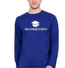 Load image into Gallery viewer, IIM A Ahmedabad Full Sleeves T-Shirt for Men-S(38 Inches)-Royal Blue-Ektarfa.online
