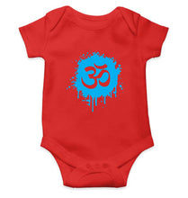 Load image into Gallery viewer, Hindi Om Kids Romper For Baby Boy/Girl-0-5 Months(18 Inches)-RED-Ektarfa.online
