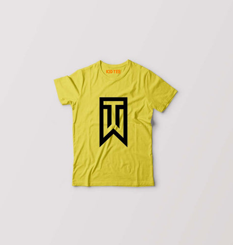 Tiger Woods Golf Kids T-Shirt for Boy/Girl-Yellow-Ektarfa.online