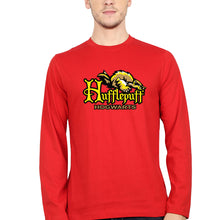 Load image into Gallery viewer, Hufflepuff Harry Potter Full Sleeves T-Shirt for Men-S(38 Inches)-Red-Ektarfa.online
