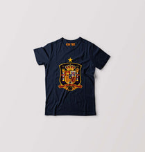 Load image into Gallery viewer, Spain Football Kids T-Shirt for Boy/Girl-0-1 Year(20 Inches)-Navy Blue-Ektarfa.online
