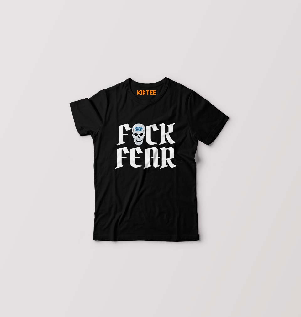 Stone Cold Steve Austin (WWE) Kids T-Shirt for Boy/Girl-Black-Ektarfa.online