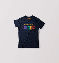 Load image into Gallery viewer, Evolution Football Kids T-Shirt for Boy/Girl-0-1 Year(20 Inches)-Navy Blue-Ektarfa.online
