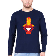 Load image into Gallery viewer, Iron Man Full Sleeves T-Shirt for Men-Navy Blue-Ektarfa.online
