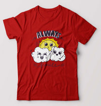 Load image into Gallery viewer, Always Smile T-Shirt for Men-S(38 Inches)-Red-Ektarfa.online
