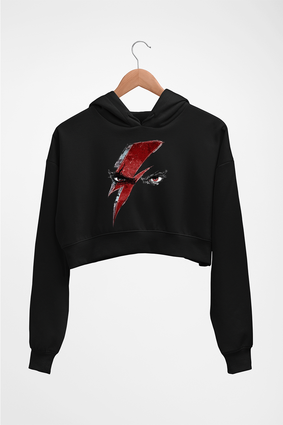 God of War Crop HOODIE FOR WOMEN-Black-Ektarfa.online
