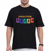 Load image into Gallery viewer, Evolution Football Oversized T-Shirt for Men-Black-Ektarfa.online
