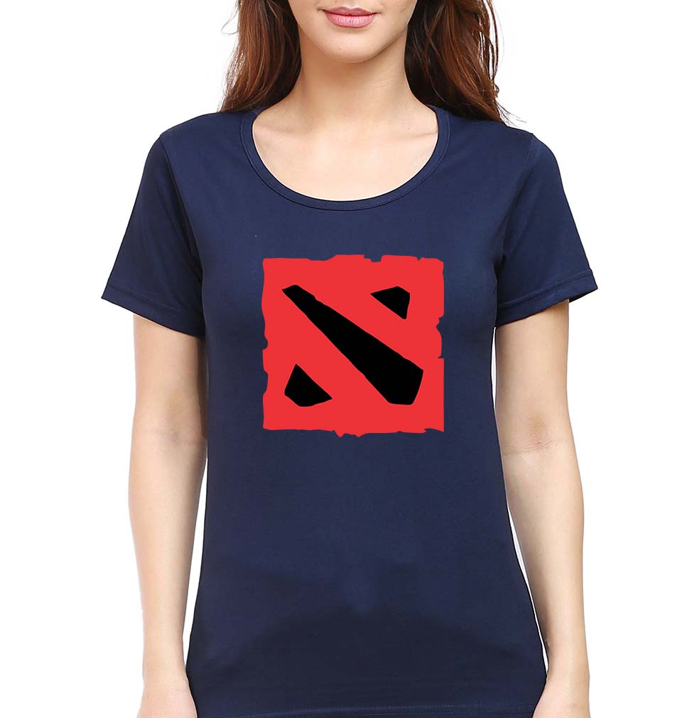 Dota T-Shirt for Women-XS(32 Inches)-Navy Blue-Ektarfa.online
