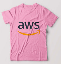 Load image into Gallery viewer, Amazon AWS T-Shirt for Men-Light Baby Pink-Ektarfa.online
