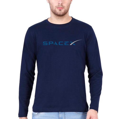 SpaceX Full Sleeves T-Shirt for Men-Navy Blue-Ektarfa.online