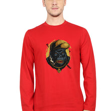 Load image into Gallery viewer, Hip Hop Gorilla Full Sleeves T-Shirt for Men-Red-Ektarfa.online
