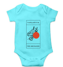 Load image into Gallery viewer, House Targaryen (GOT) Kids Romper For Baby Boy/Girl-0-5 Months(18 Inches)-Sky Blue-Ektarfa.online
