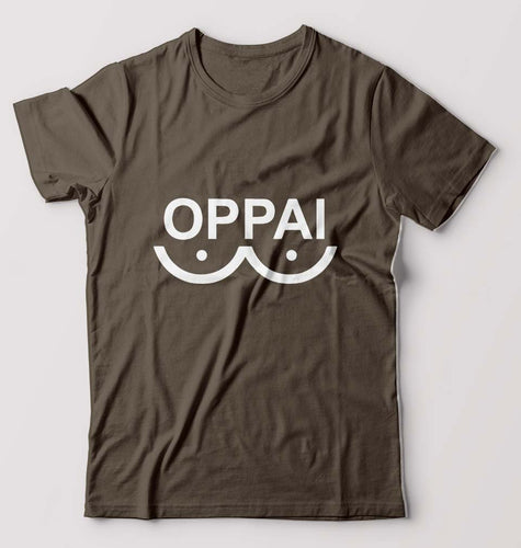 Oppai T-Shirt for Men-Olive Green-Ektarfa.online